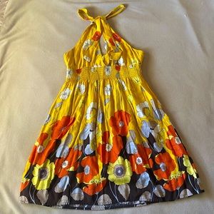 Twenty One yellow floral mini dress